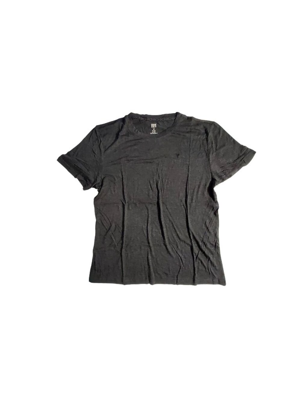 Frye Mens Charcoal Gray Short Sleeve Premium ultrasoft Crew Neck T-Shirt Size M